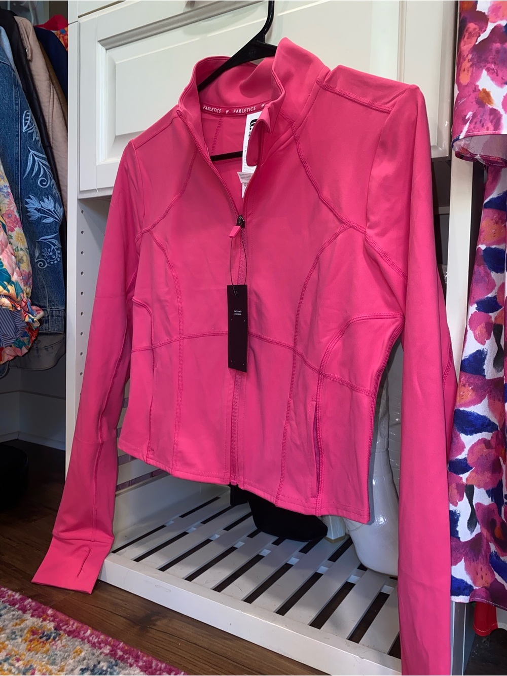 Fabletics Hot Pink Full-Zip Jacket - Picture 5 of 7
